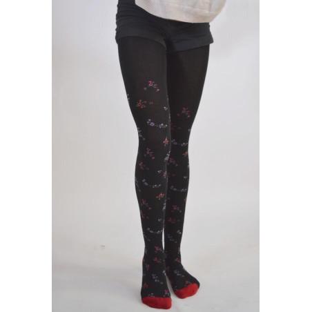 Collant Cronert bouquet de fleuris