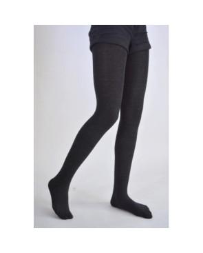 Collant coton bleu gris Plumetis Voilà