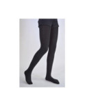 Collant coton bleu gris Plumetis Voilà