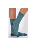 Chaussettes Berthe aux grands pieds soie ciel