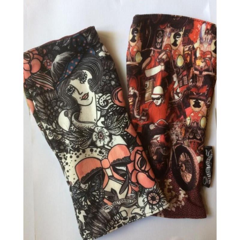 Mitaines Marie antoilette Corinne et Line Reversible