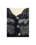 Chemise Laine et Soie Moretta decolleté strassé