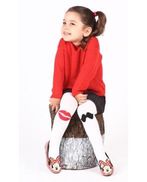 Collant enfant rigolo bisoux moustaches
