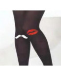 Collant enfant rigolo bisoux moustaches