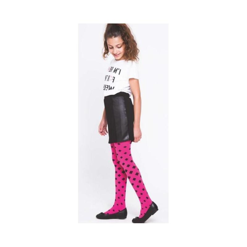 Collant enfant opaque losange