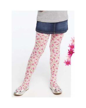 Collant opaque roses Fleuris