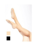 2 paires Mi bas voile semelle coton