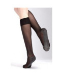 2 paires Mi bas voile semelle coton