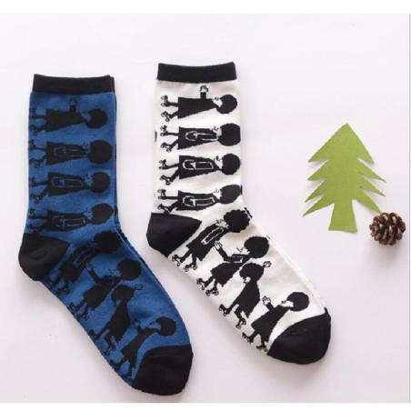 Chaussettes Les petits Caprices Bonhomme à patins Rigolos