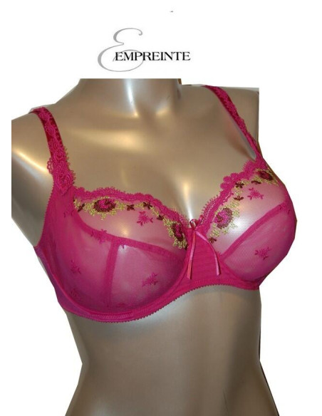Empreinte Anastasia Soutien gorge décolleté fushia face