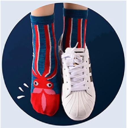 Coffret de Chaussettes monstres marins Pois