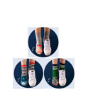Coffret de Chaussettes poissons marins rayures
