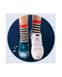 Coffret de Chaussettes poissons marins rayures