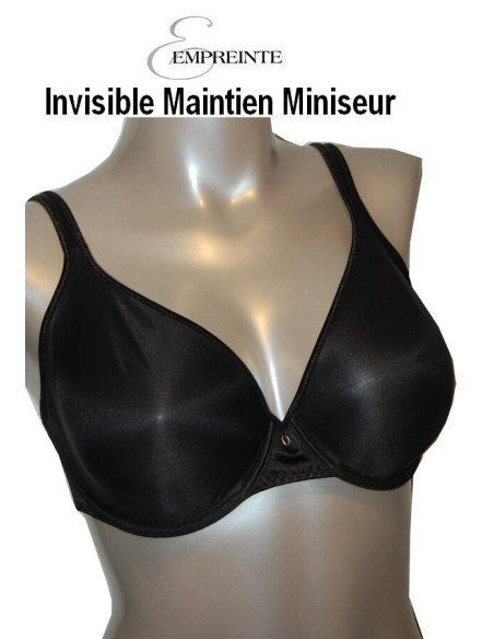 Empreinte Soutien gorge invisible noir face