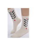 chaussettes motif contemporain chardon