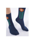 chaussettes motif contemporain tulipe