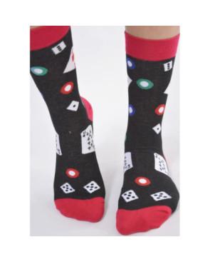 Chaussettes fun casino et black jack