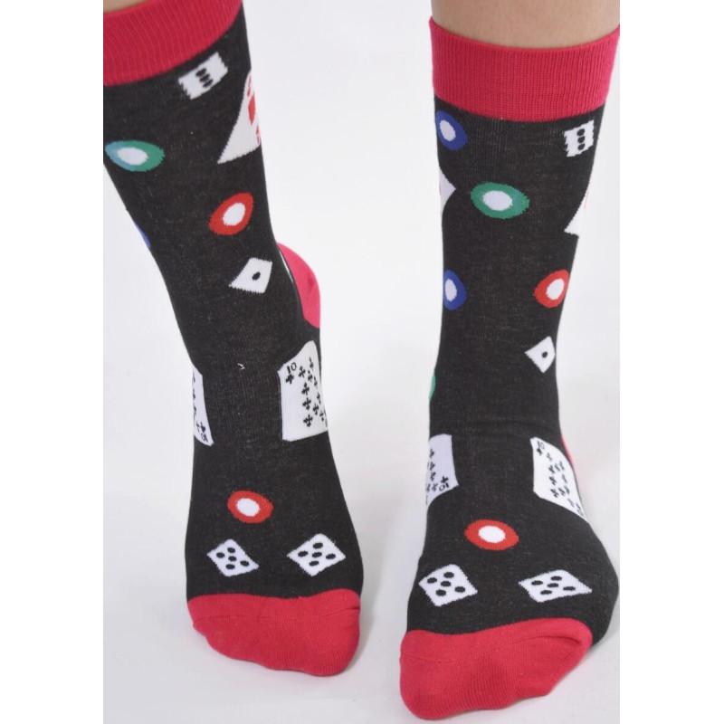 Chaussettes jeux de cartes