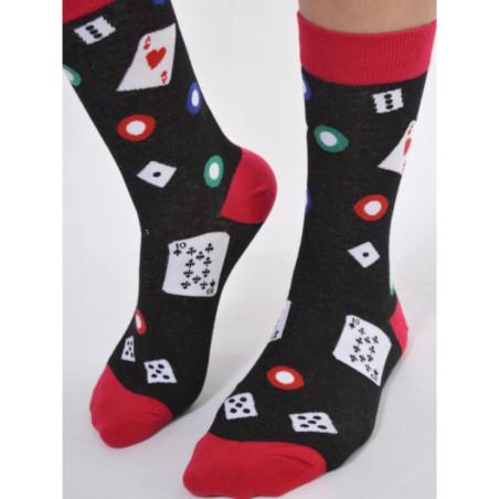 Chaussettes jeux de cartes