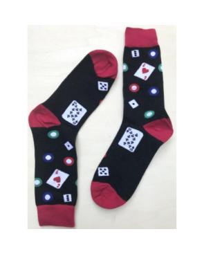  chaussettes Jeux de cartes casino et blackjack