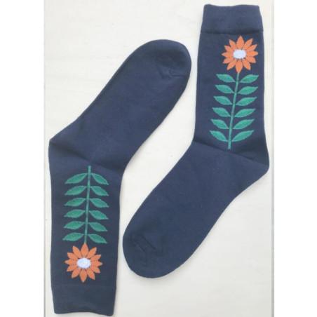 Lot de chaussettes fleurs contemporaines