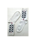 Lot de chaussettes fleurs contemporaines