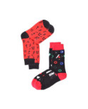 Duo de Chaussettes ludique notes et cartes