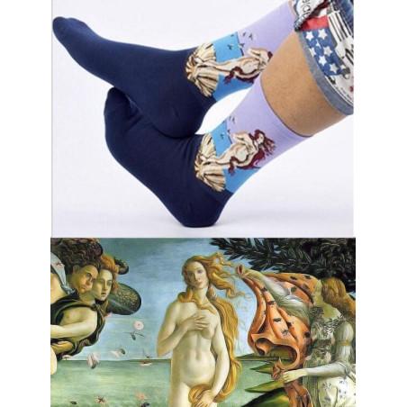 Chaussettes Lpc  Venus de Botticelli art socks