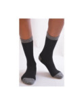 Chaussettes cachemire noire Sangiacomo