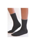 Chaussettes San giacomo Laine et cachemire noire bord lurex