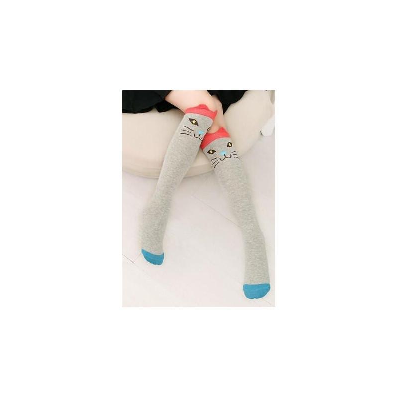 Chaussettes Chaton Gris rigolo