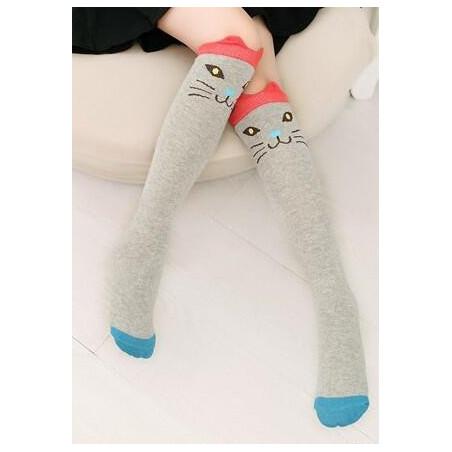 Chaussettes Chaton Gris rigolo