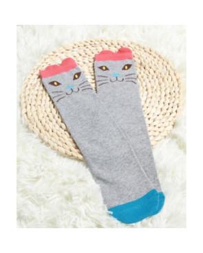 Chaussettes Chaton Gris rigolo