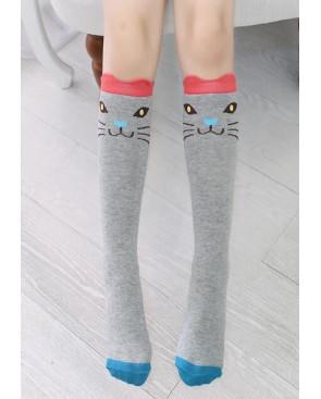  Chaussettes Chaton Gris rigolo détail