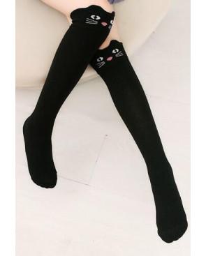 chaussettes Chats noires rigolos