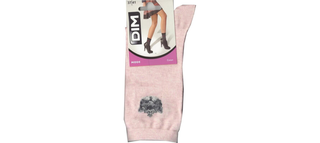 Dim Chaussettes fantaisie coton médaillon