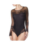 Body Greta dentelle manches Longues  Janira Noir