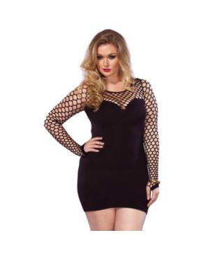  Robe resille diamant  Leg Avenue dos taille généreuse