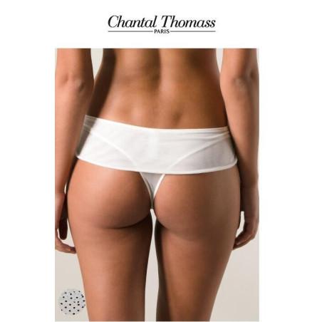 String Chantal Thomass Encense Moi Pois ivoire