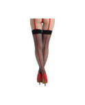 Bas Jarretelle Resille couture rouge