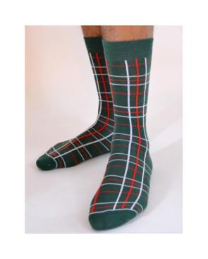 chaussettes Macahel hom Ecossaises vertes