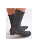 Fines chaussettes lurex argenté