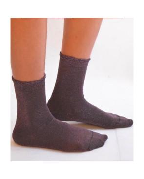 Fines chaussettes lurex violine