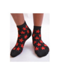 Chaussettes lurex étoiles Rouge