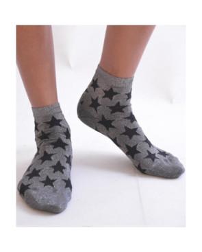 Chaussettes lurex étoiles noires