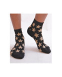 Chaussettes lurex étoiles or