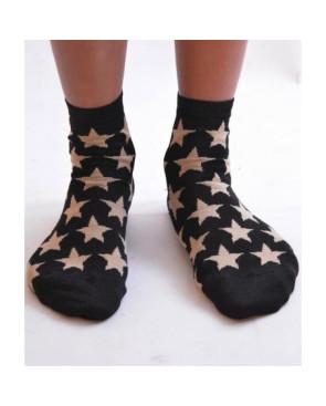Chaussettes lurex étoiles or