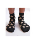 Chaussettes lurex étoiles or