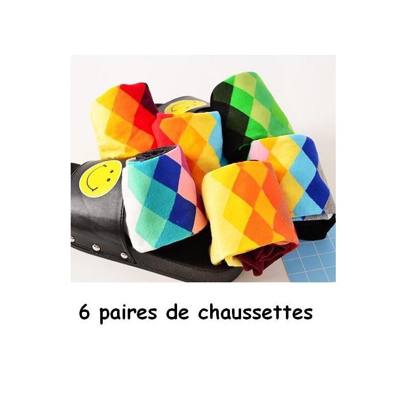 Coffret de Chaussettes losanges multi
