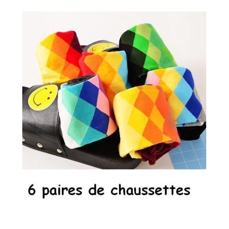 Coffret de Chaussettes losanges multi
